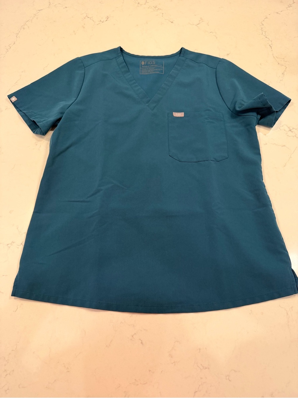 FIGS Caribbean Blue Scrub Set - Women’s Large Catarina & Large RW Zamora - Picture 3 of 9
